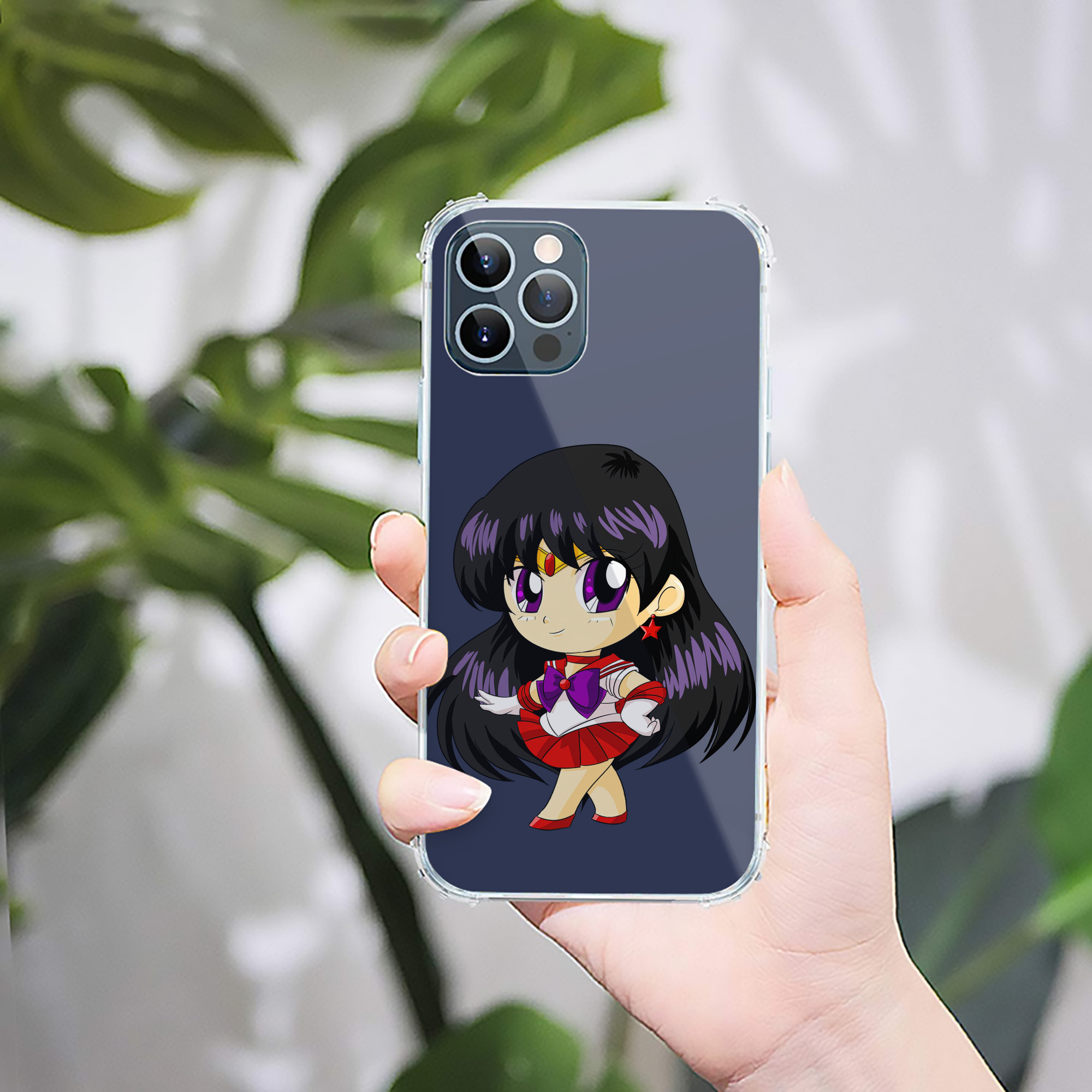 （画像用） 美少女戦士セーラームーン 火野レイ ひの レイ Sailor Moon Hino Rei （セーラーマーズ,Sailor Mars） 【iPhone 12シリーズ対応】透明スマホケース（クリアソフトケース）